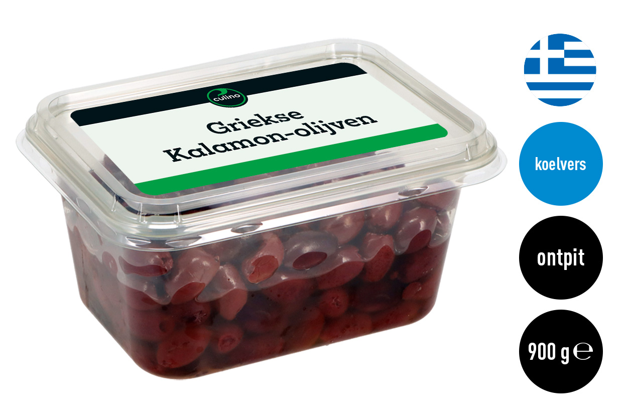 Griekse Kalamon-olijven ontpit 900g
