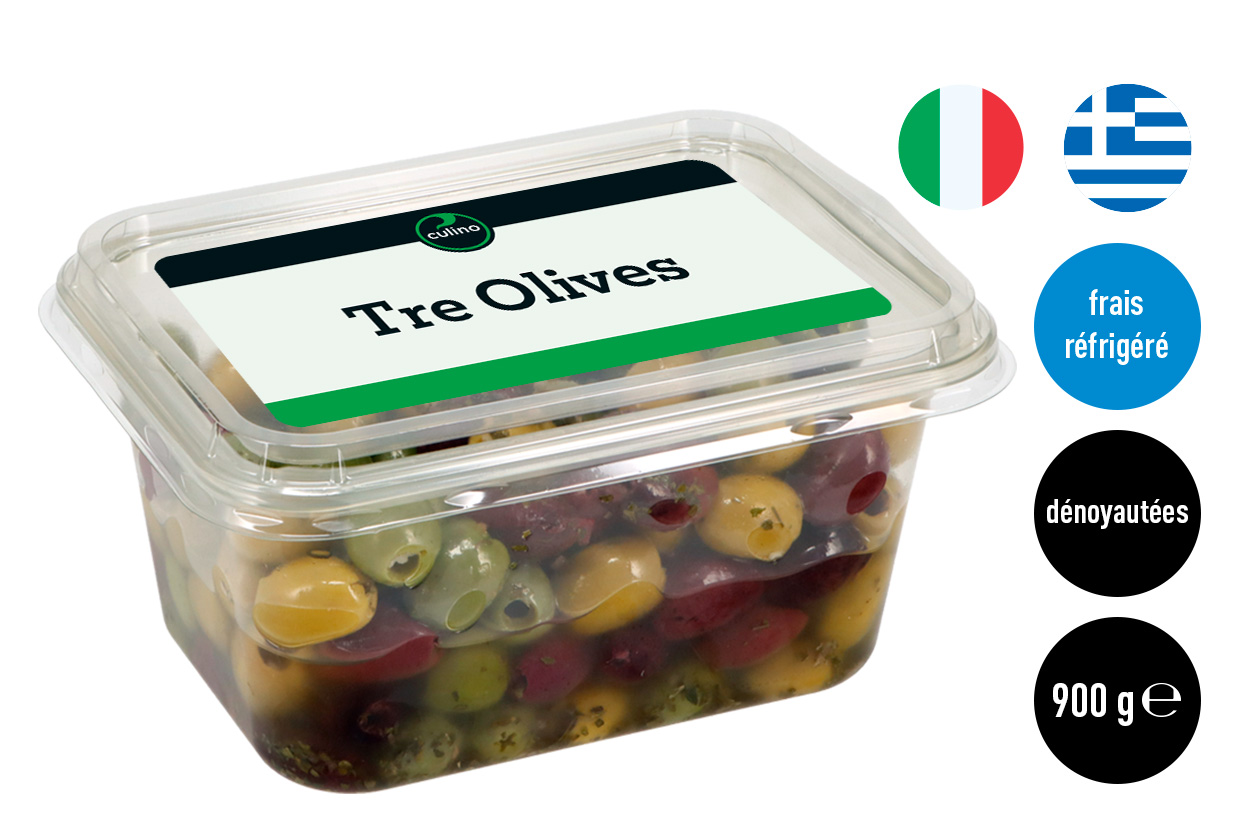 Olives Tre dénoyautées 900g