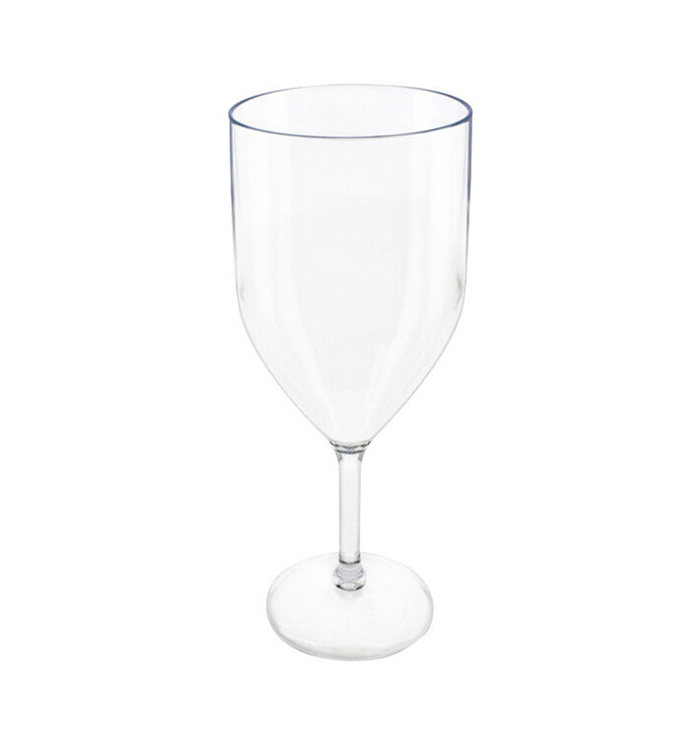 Herbruikbaar wijnglas transparant 300ml 6st