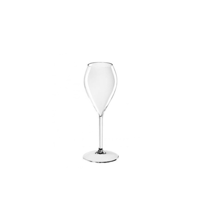Verre à champagne réutilisable transpar. 170ml 6p