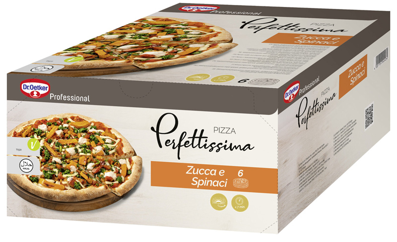 Pizza perfittissima zucca e spinaci 29cm 445gx6