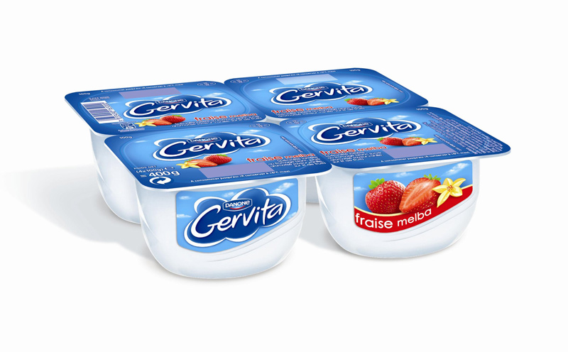 Gervita aardbei 100gx4