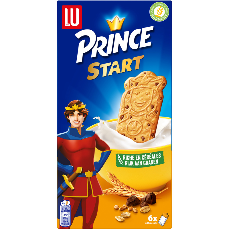 Koekjes Prince start naturel ind.(4st)x6 300g