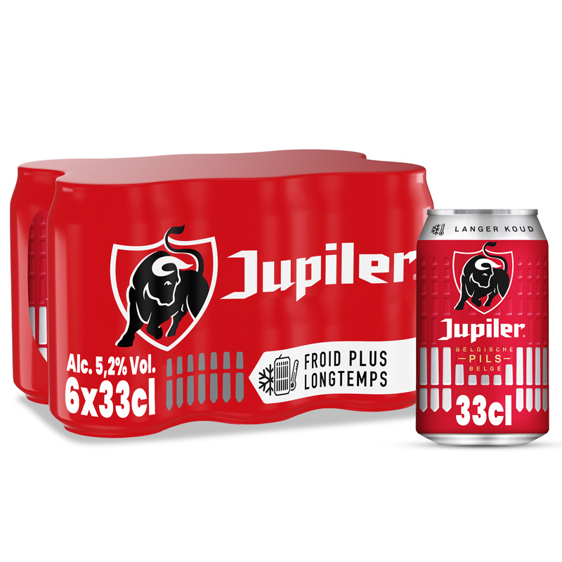 Jupiler pils 5,2% Cold Grip can 33cl