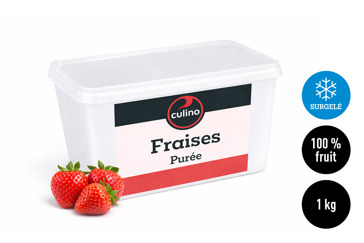 Purée de fraises 100% fruit 1kg