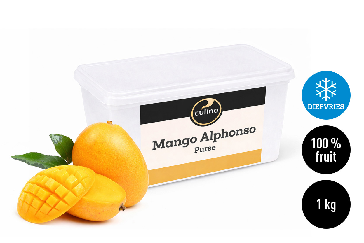 Mango Alphonso puree 100% fruit 1kg