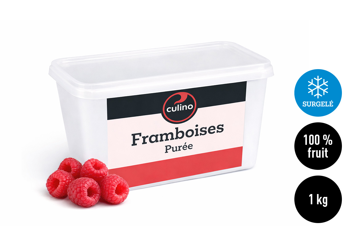 Purée de framboises 100% fruit 1kg
