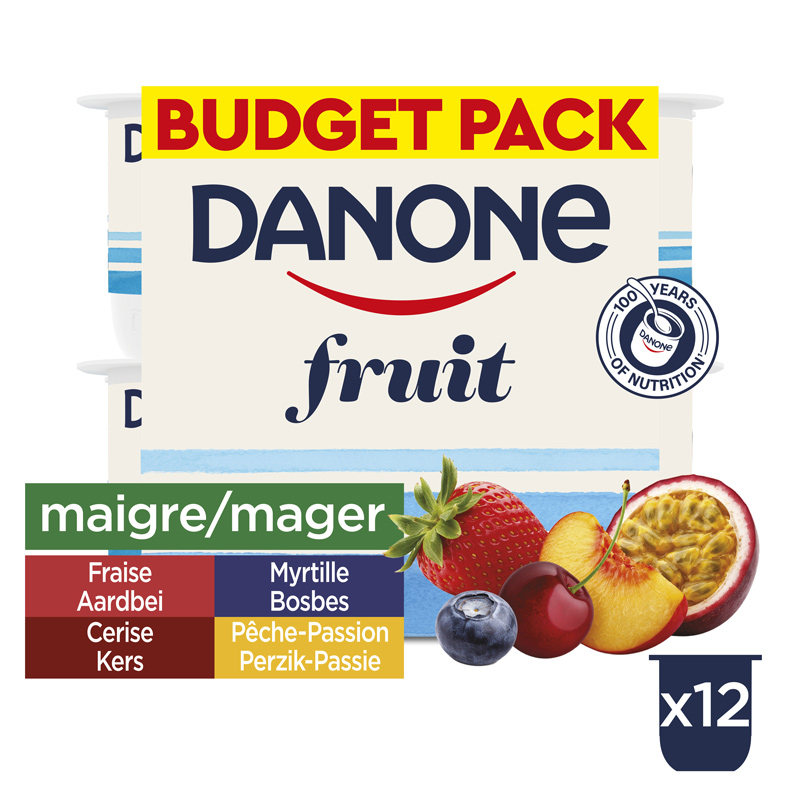 Yaourt panaché maigre 125gx12