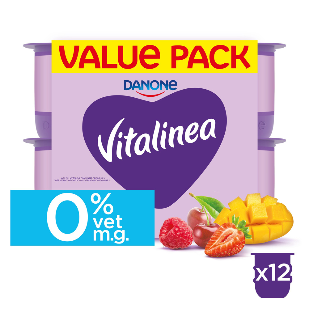 Vitalinea aux fruits maigre 125gx12
