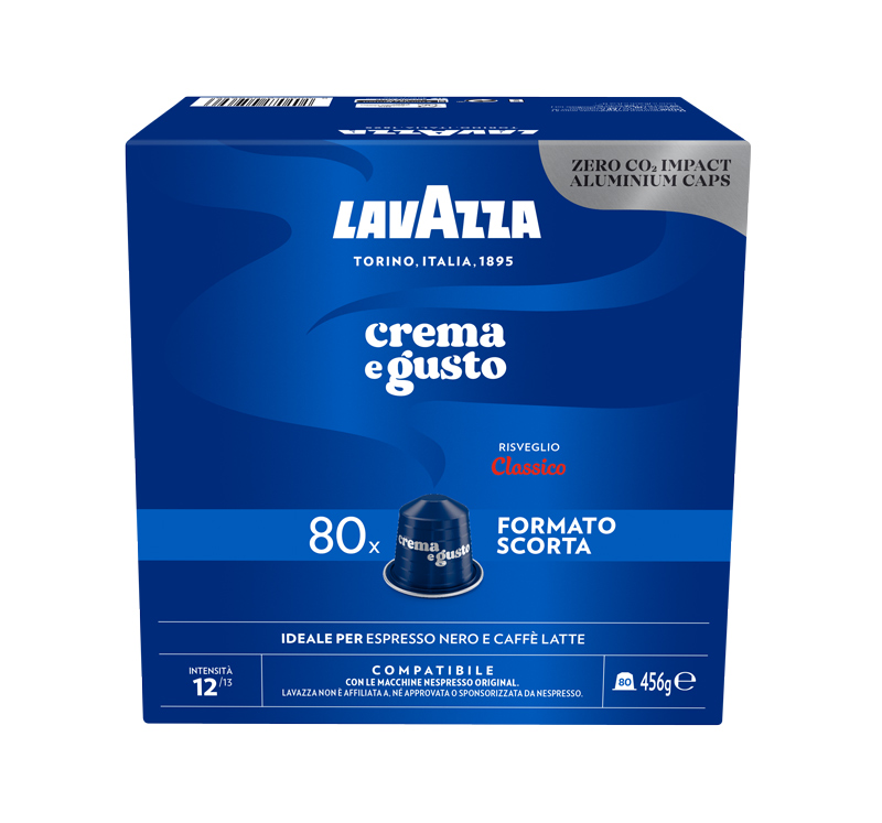 Crema & Gusto alu 80 cups