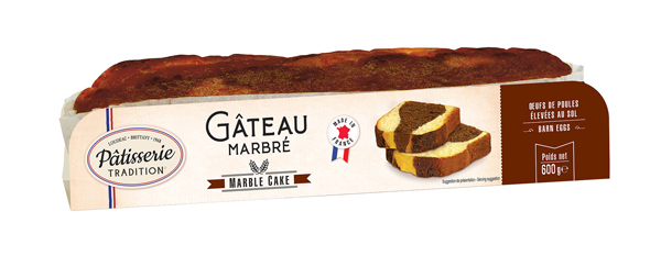 Cake gemarmerd met chocolade 600g