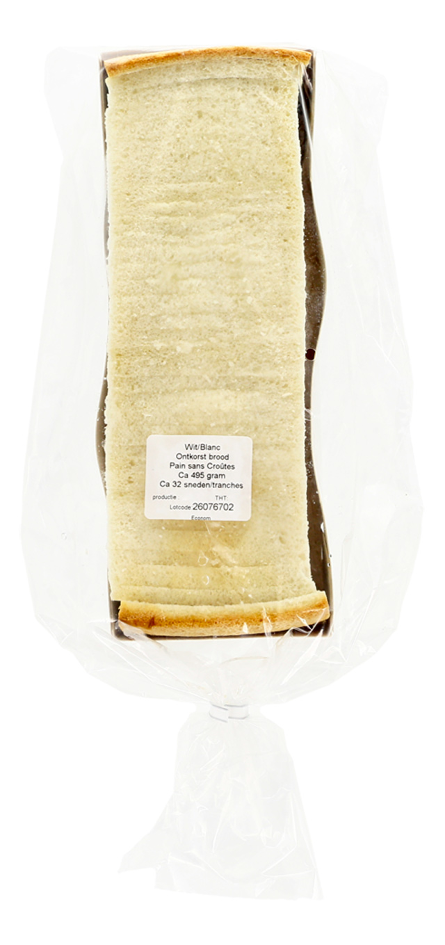 Wit brood zonder korst gesneden 495gx14