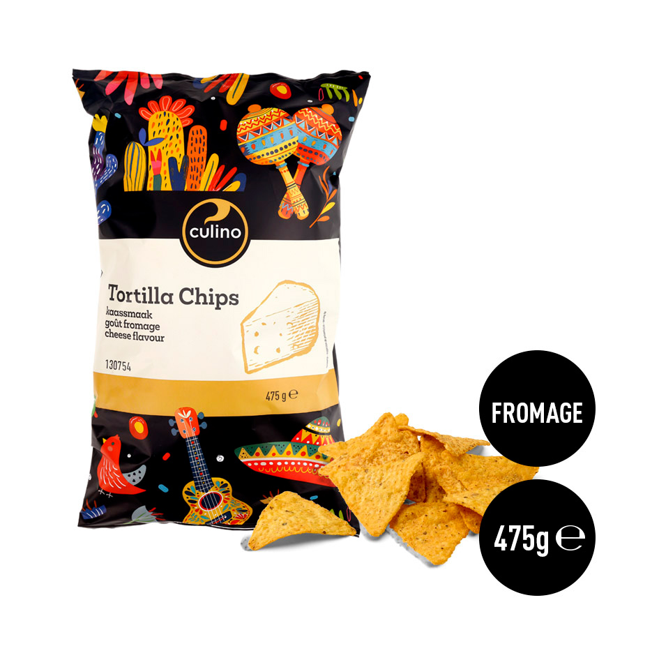 Tortilla chips cheese flavour 475g