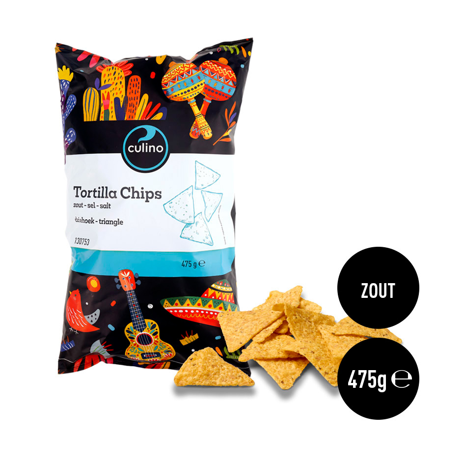 Tortilla chips salt triangle 475g