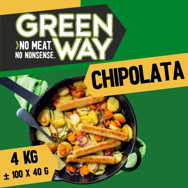 Chipolata vegan cru ±40gx100