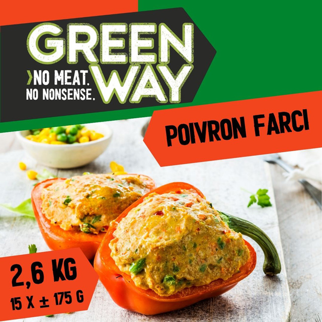 Poivron farci vegan ±160gx15