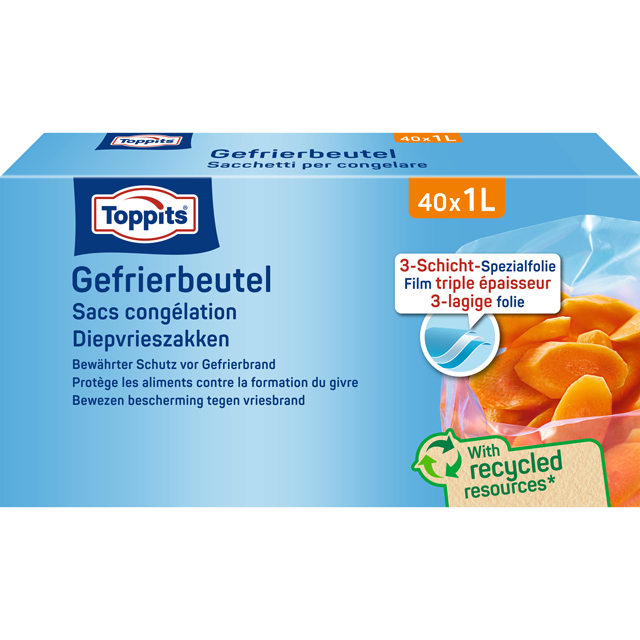 Diepvrieszakjes 1L 40st