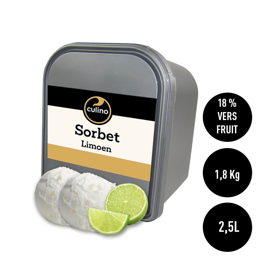 Sorbet limoen 2,5L