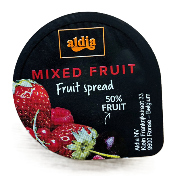 Fruit spread de 4 fruits rouges 50% cups 25gx120