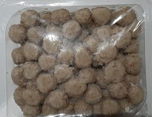 Boulettes de poulet cuites ±3g ±1,5 kg