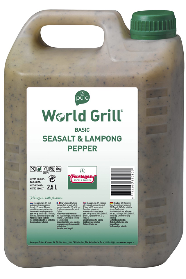 Marinade W.Grill seasalt&lampong pepper Pure 2,5L