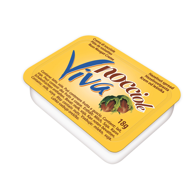 Pâte à tartiner aux noisettes 8% cups 18g x120
