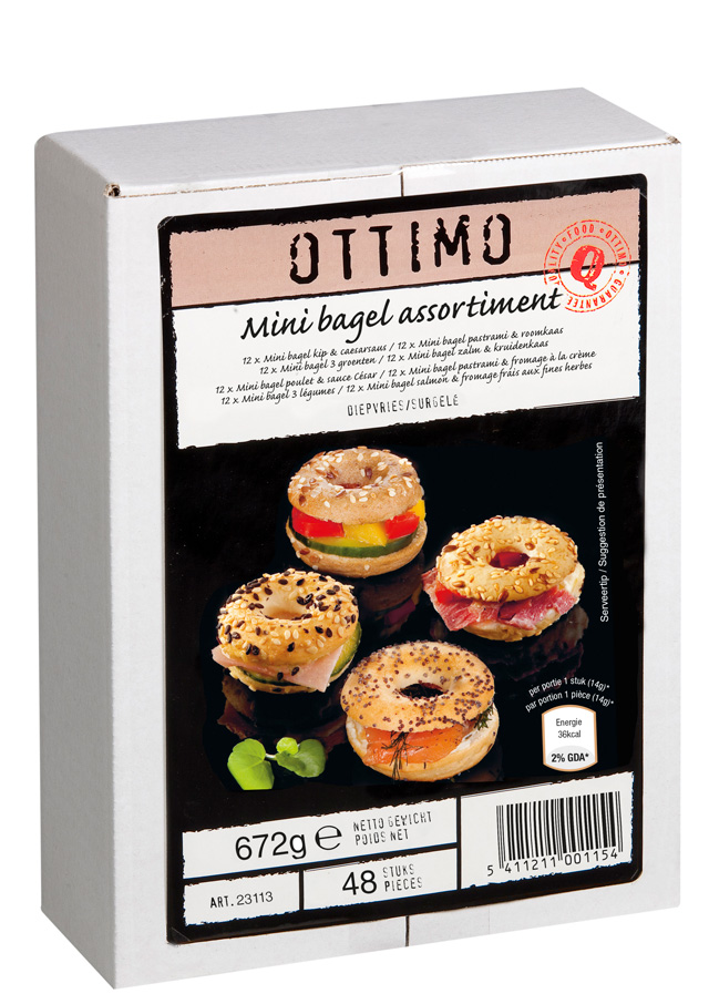Bagel assortiment mini(4v)14gx48