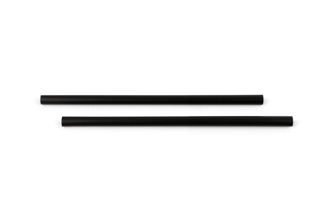 Fibratech drinkrietje zwart diam.8mm/20cm 100st