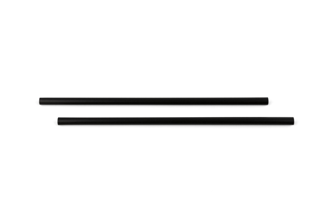 Fibratech drinkrietje zwart diam.6mm/20cm 100st