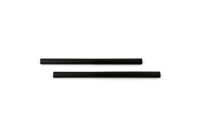 Fibratech drinkrietje zwart diam.8mm/15cm 100st