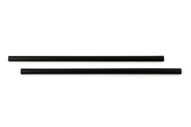 Fibratech drinkrietje zwart diam.8mm/24cm 100st