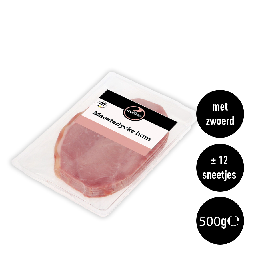 Meesterlycke ham ±12 sneetjes 500g