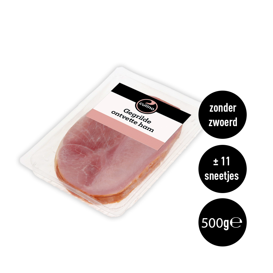 Gegrilde ontvette ham ±11 sneetjes 500g
