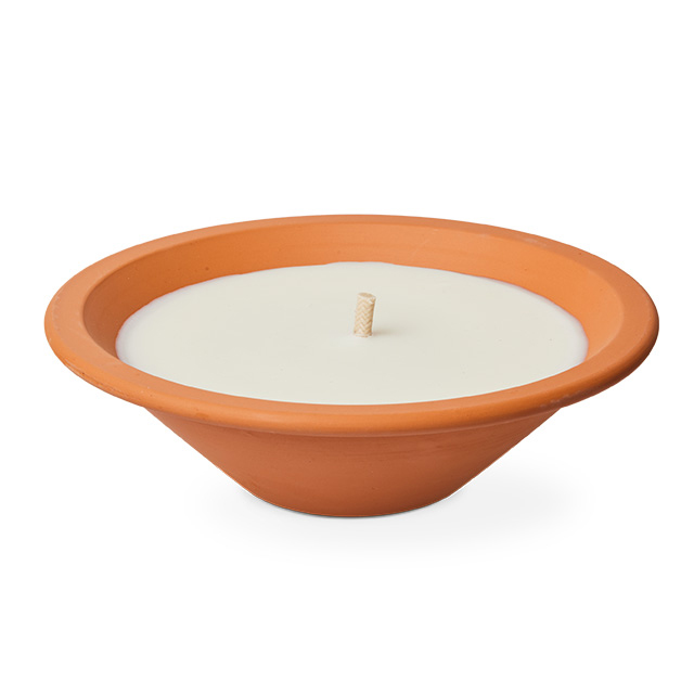 Kaars Royal Flame terracotta 23,5cm