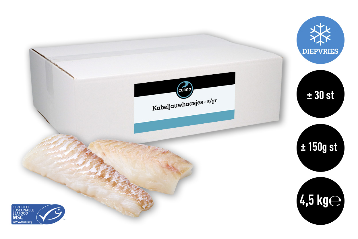 Kabeljauwhaasje z/gr MSC ±150g ±30st 5kg